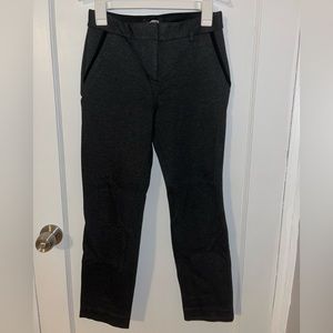 Express columnist ankle mid rise pant color: dark gray size: 0R